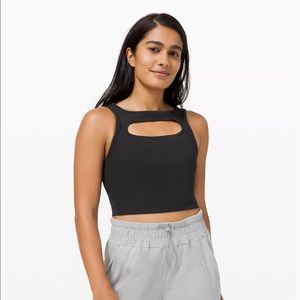Brand new Lululemon cutout crop with tags